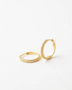 Octavia White Sapphire Hoops