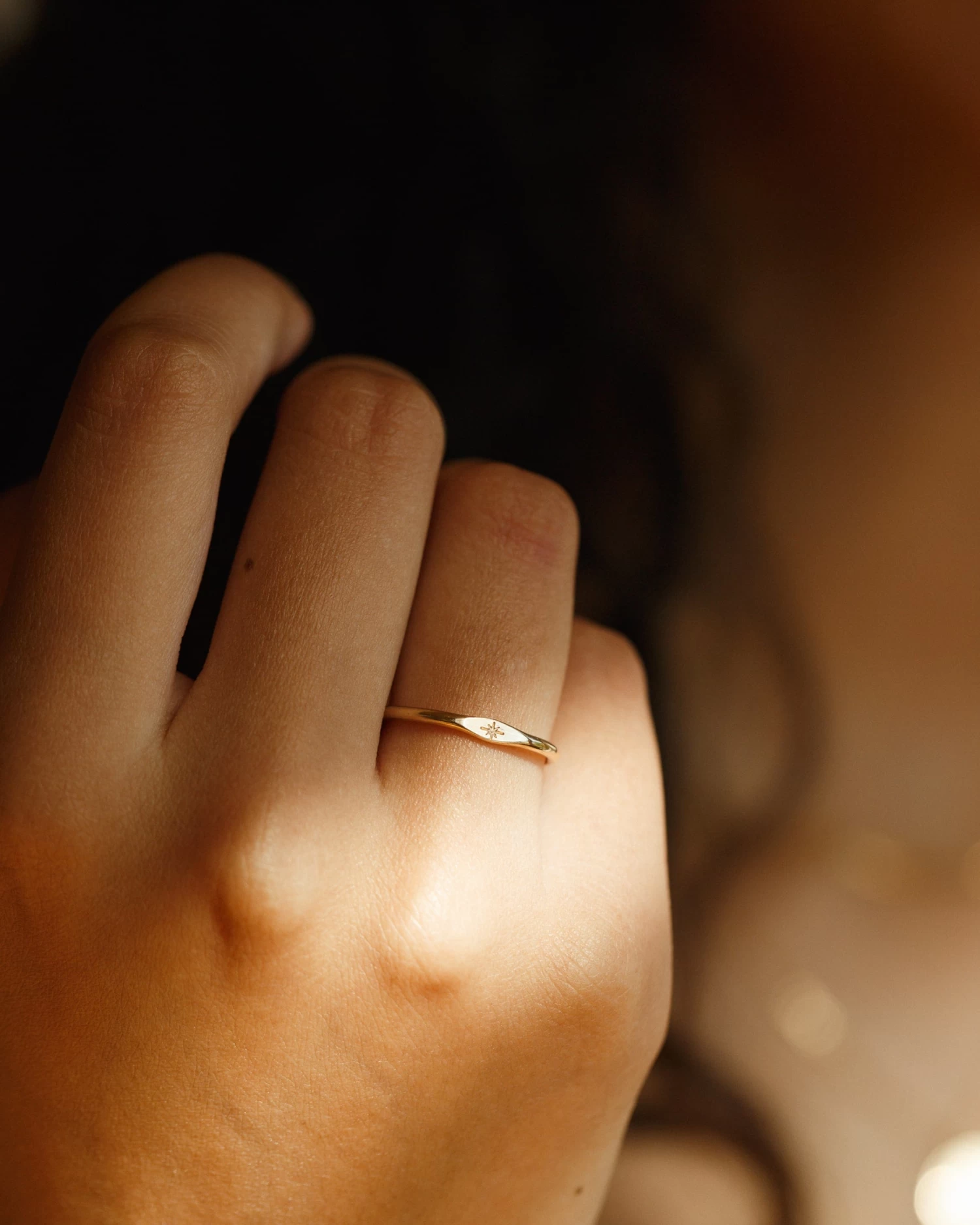 Micro Signet Ring Duo Set 8 Micro Signet Ring Duo Set - Image 6