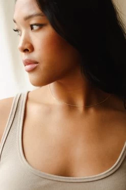 Minimal Cable Chain -Gldn Shop 2022 springmodel10534