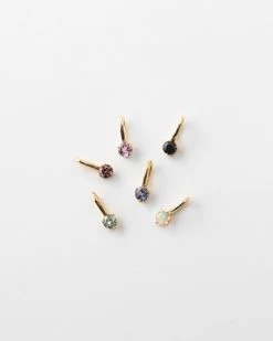 Extra Solid Gold Aura Gemstone Charm