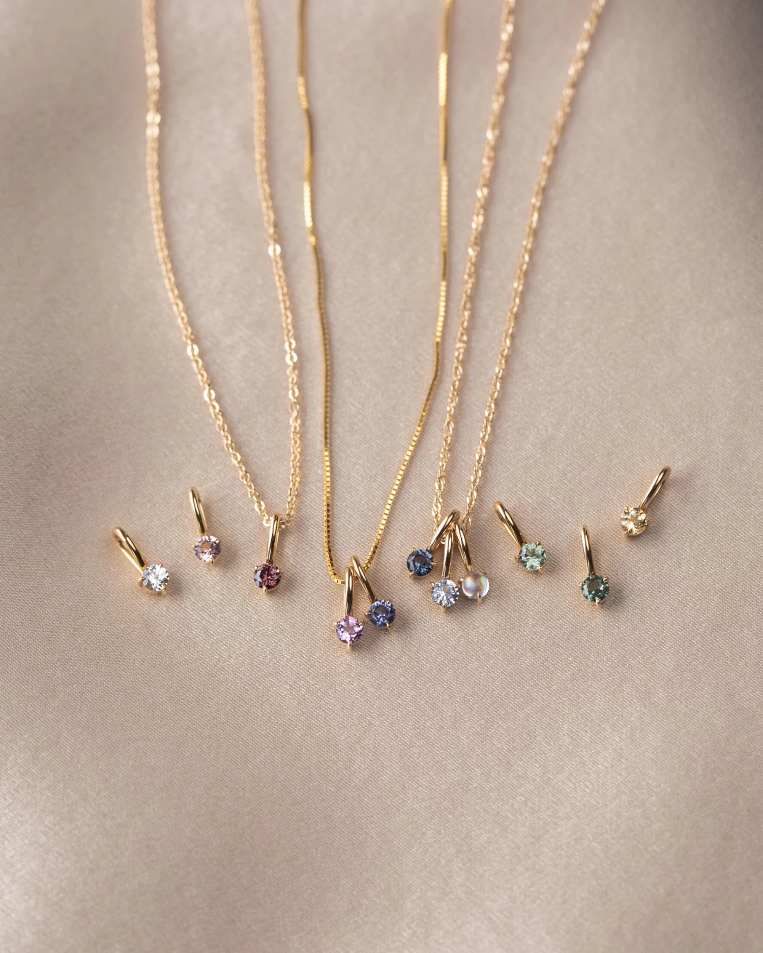 Extra Solid Gold Aura Gemstone Charm 9 Extra Solid Gold Aura Gemstone Charm - Image 7