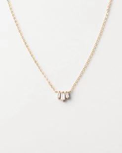 Prisma White Sapphire Necklace