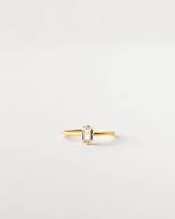 Sylvia White Sapphire Ring