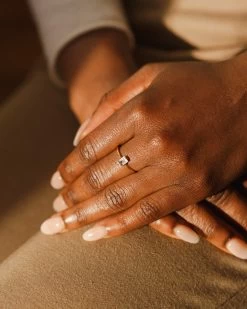 Sylvia White Sapphire Ring -Gldn Shop 2024 helene diamonds6200