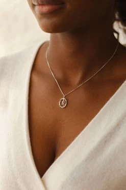 Gemstone Initial Pendant -Gldn Shop 2024 helene diamonds6327