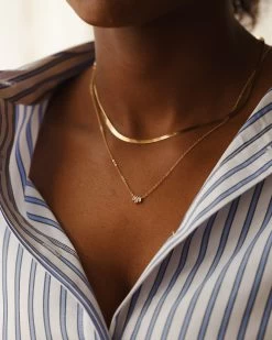 Prisma White Sapphire Necklace 14 Prisma White Sapphire Necklace -Gldn Shop 2024 helene diamonds6392 min