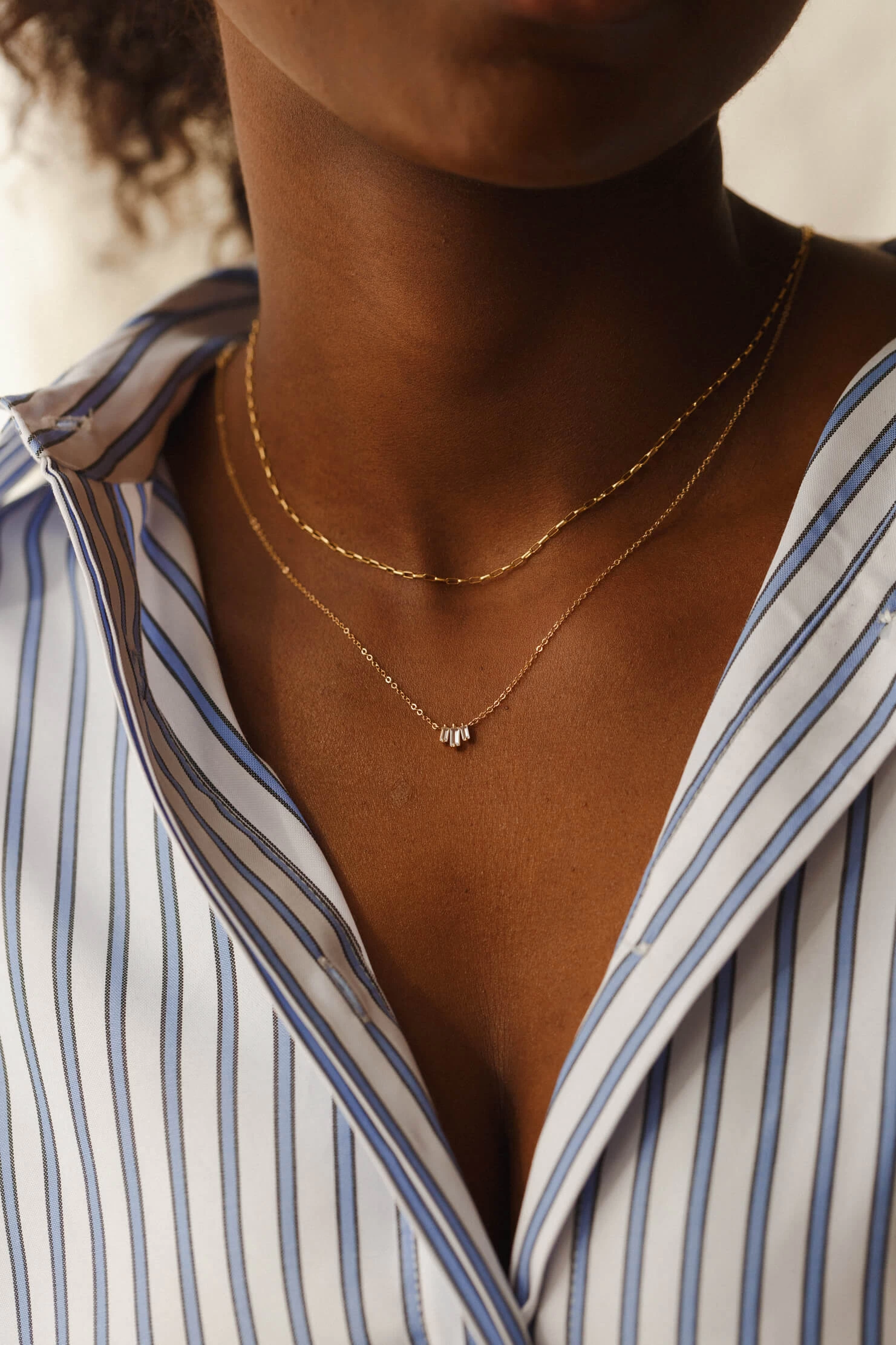 Prisma White Sapphire Necklace 6 Prisma White Sapphire Necklace - Image 4