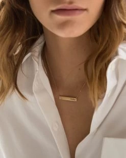 Handwriting Necklace 14 Handwriting Necklace -Gldn Shop Actualhandwritingbarnecklace 3