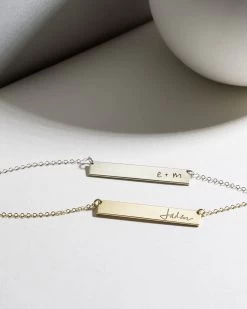 Handwriting Necklace 18 Handwriting Necklace -Gldn Shop Actualhandwritingbarnecklace 7