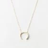 Aydan Necklace -Gldn Shop AydanCrescentGoddessNecklace Gold PLPMain