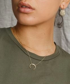 Aydan Necklace -Gldn Shop AydanCrescentGoddessNecklace PLPHover