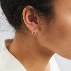 Bessie Hoops -Gldn Shop BessieSmallEverydayHoops GoldFill PLPMain