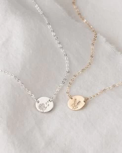 Small Flora Link Necklace -Gldn Shop DaintyFlowerNecklace Gold PLPMain