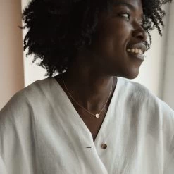 Small Flora Link Necklace -Gldn Shop DaintyFlowerNecklace PLPHover