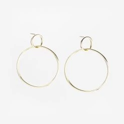 Duelle Earrings -Gldn Shop DuelleCircleLinkStatementEarrings 2