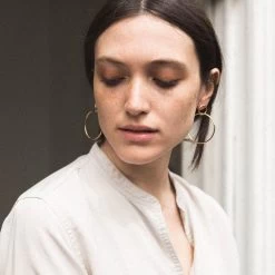 Duelle Earrings -Gldn Shop DuelleCircleLinkStatementEarrings 4