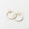 Duelle Earrings -Gldn Shop DuelleCircleLinkStatementEarrings Gold PLPMain