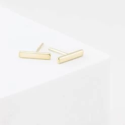 Flat Bar Studs -Gldn Shop FlatBarStudsEarrings 4