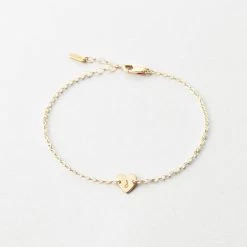 Frankie Heart Bracelet -Gldn Shop FrankieDaintyHeartBracelet 4