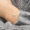 Frankie Heart Bracelet -Gldn Shop FrankieDaintyHeartBracelet Gold PLPMain