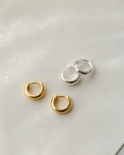 Domed Huggie Hoops -Gldn Shop GLD 0467