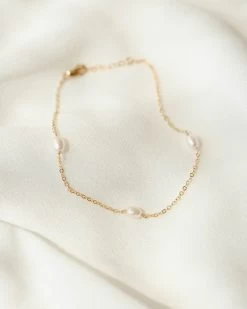 Trinity Pearl Anklet -Gldn Shop GLD 0645 min