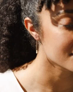 Mina Birthstone Drop Earrings -Gldn Shop GLD 3003