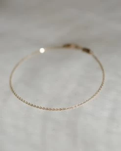 Minimal Cable Chain Anklet -Gldn Shop GLD 6221