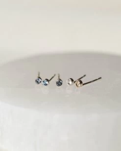 Aura Gemstone Studs -Gldn Shop GLD 8290