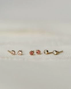 Aura Gemstone Studs -Gldn Shop GLD 8310