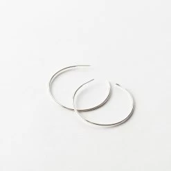 Harriet Hoops 13 Harriet Hoops -Gldn Shop HarrietSimpleGoldHoops SterlingSilver PLPMain