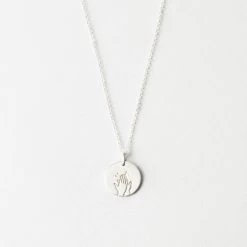 High Five Necklace -Gldn Shop HighFiveHandsNecklace SterlingSilver PLPMain