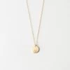 Blank Lor Necklace -Gldn Shop LorBlankCoinDiskNeckalce Gold Smooth PDPMain