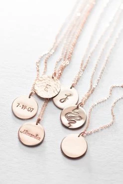 Personalized Marama Necklace -Gldn Shop MaramaCustomGoldPendantNecklace RoseGold PLPMain a664b154 100f 41fa a95c 82d71898b466
