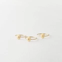 Marcie Oval Ring 13 Marcie Oval Ring -Gldn Shop MarcieInitialRing 5