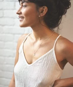 Maude Heart Necklace -Gldn Shop MaudeInitialHeartTagNecklace 7