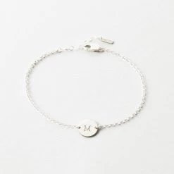 Mila Bracelet -Gldn Shop MilaCustomInitialBracelet Silver PLPMain