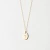 Cross Pendant Necklace -Gldn Shop MinimalCrossNecklaceonOval Gold PLPMain