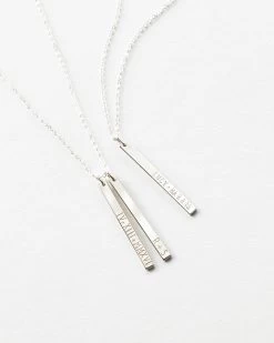 Miro Bar Necklace -Gldn Shop MiroPersonalizedBarNecklace SterlingSilver PLPMain
