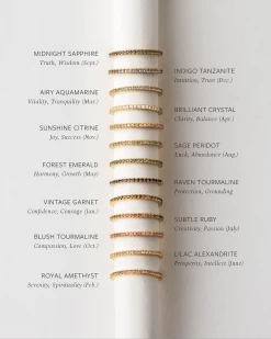 Aura Birthstone Hoops & Ring Set -Gldn Shop ModernBirthstoneStackingRings