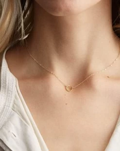 Mona Necklace -Gldn Shop MonaOpenCircleNecklace 3