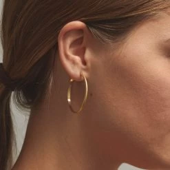 Naomi Hoops -Gldn Shop NaomiLargeGoldHoops PLPHover