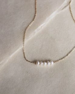 Harmony Necklace -Gldn Shop OhanaPearlRowNecklace 2