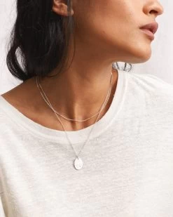 Personalized Florence Necklace -Gldn Shop OvalMedallionPendant PLPHover