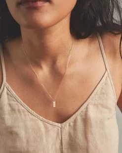 Palermo Necklace -Gldn Shop PalermoTinyInitialTagNecklace 5