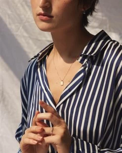 Palermo Necklace -Gldn Shop PalermoTinyInitialTagNecklace 7