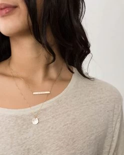 Serra + Vollmond Layered Set -Gldn Shop PersonalizedBar DiskLayerNeckalces 7