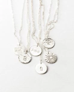 Personalized Vollmond Necklace -Gldn Shop PersonalizedCirclePendantNecklace Silver PLPMain