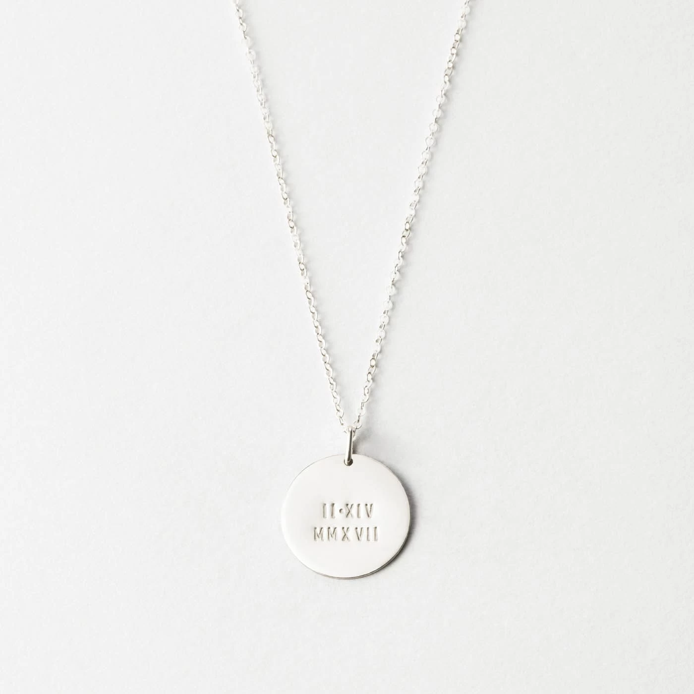 Numerals Disk Necklace 5 Numerals Disk Necklace - Image 3