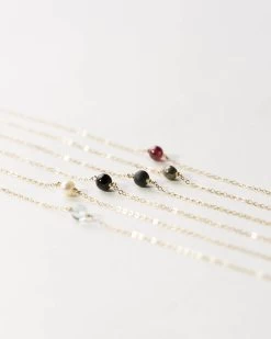 Gemstone + Mila Layering Set -Gldn Shop Shortlayernecklaces initials gemstones PLPHover